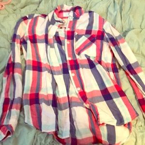 Red white and blue flannel